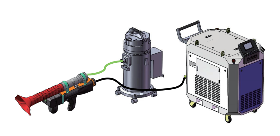 Laserreinigungsmaschine f&uuml;r Industriefl&auml;chen