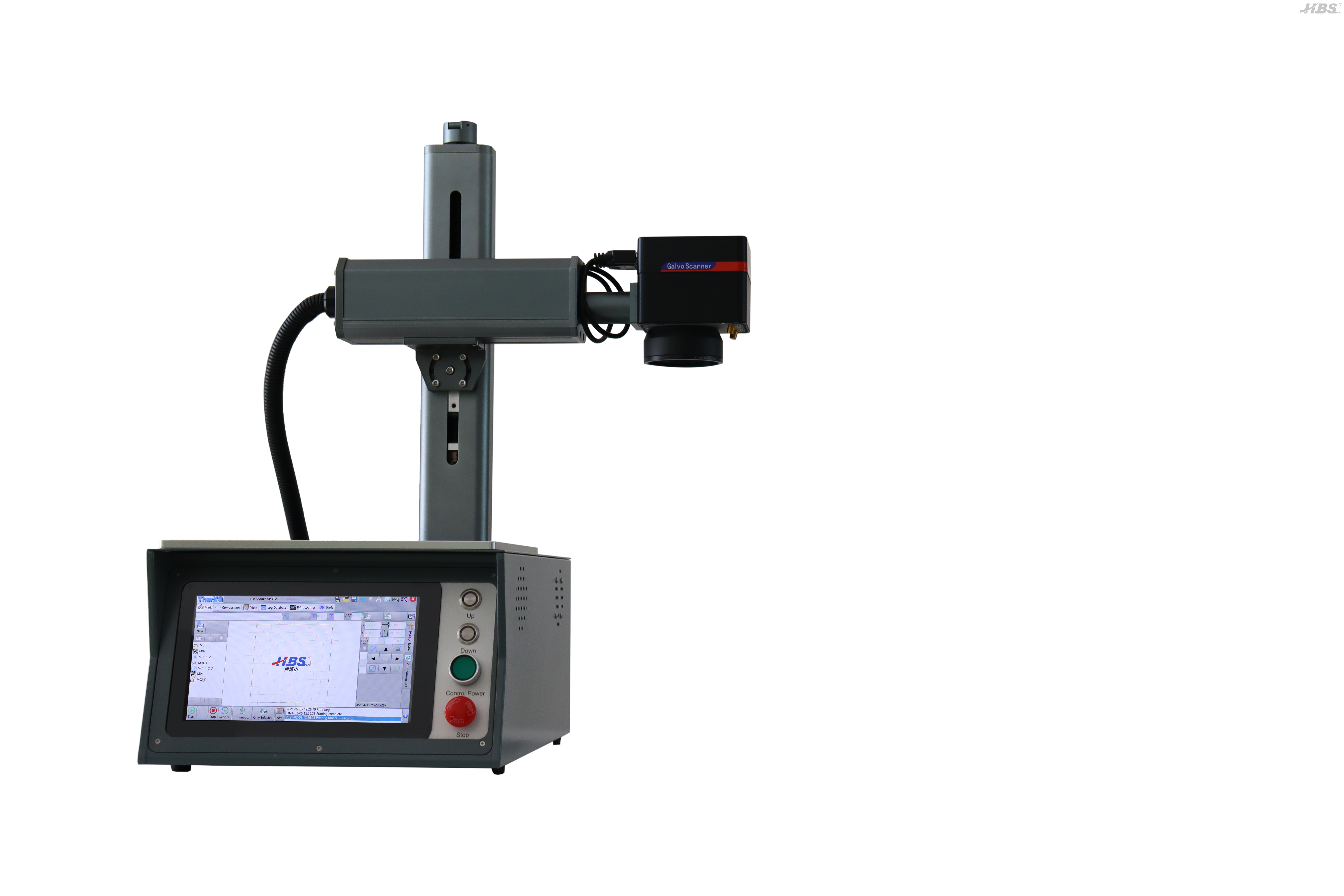 Neue Präsentationsbank Top Compact Economic Laser Marking Machine HBS-GQ-20 Neu